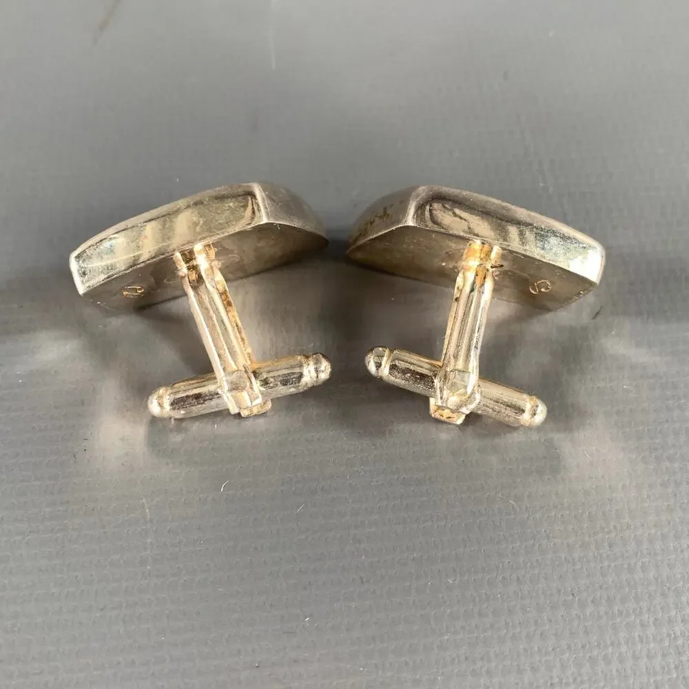 SIMON CARTER Size One Size Turquoise Brown Abstract Gems Cuff Links
